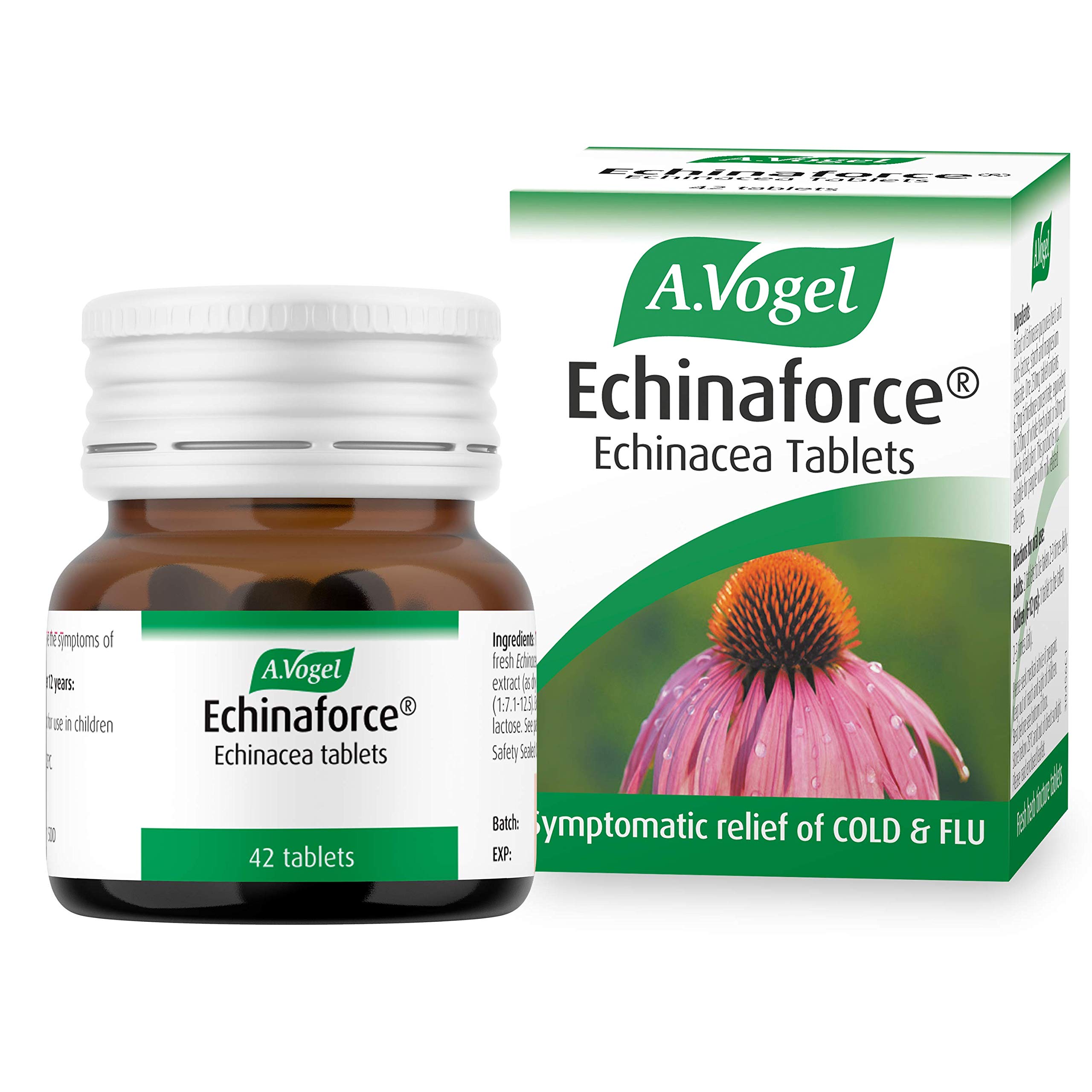 A.Vogel Echinaforce Cold & Flu Tablets | to Relieve Symptoms of Colds & Flu | 42 Tablets