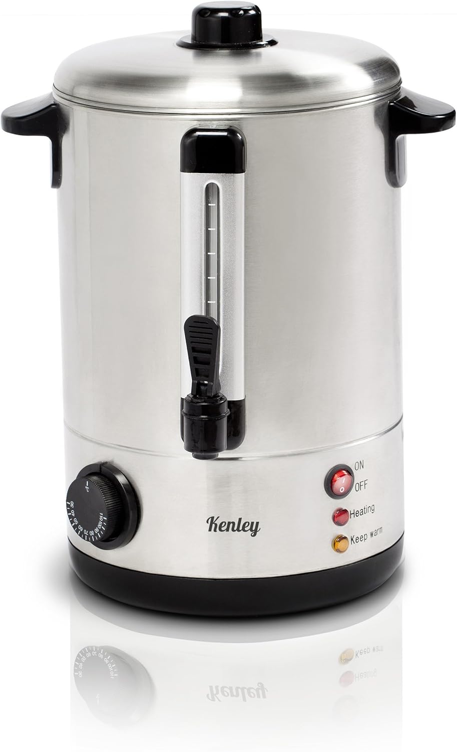 Kenley Commercial Catering Electric Tea Coffee Hot Water Urn, 10 Litre
