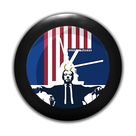 Mc Sid Razz House of Card TV Series - Frank Underwood | Table Clocks |Desk Clock | Table Clock for Home Decor |Table Clock for Office Birthday Gift