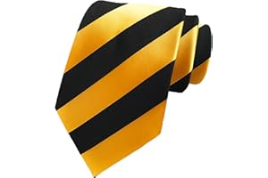 MENDENG Men's Classic Necktie Jacquard Woven Ties for Men Formal Business Ties Wedding Party Groomsmen Black Tie