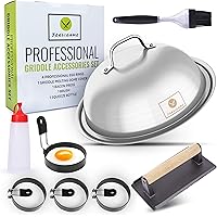 Jordigamo Griddle Accessories Kit, 8 Flat Top Grill Accessories Set for Blackstone & Camp Chef, Hibachi/BBQ Tools, 12…