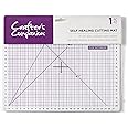Crafter's Companion Cutting Mat for Paper and Card Crafting & Cutting Projects-12 x 9 Inch, Clear