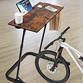 Ikkle Adjustable Bike Trainer Desk Stationary Bike Stand, Indoor Cycling Walking Desk for Treadmill Fitness Standing Workstat