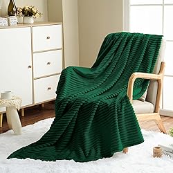 Vessia Flannel Fleece Throw Blanket for