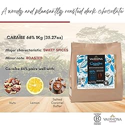 Valrhona Dark French Chocolate Discs for Baking