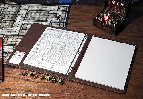 d&d spell card binder Forged Dice Co. Curiosities Cache Monster & Spellcard Organizer with Pages (Skull Edition) Spellbook Cards Holder for MTG Magic but is not real leather) Buy D&D Monster & Spell