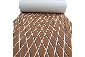 KXKZREN EVA Foam Boat Flooring Decking Sheet 6mm Thick Diamond Anti-Slip Marine Flooring Mat Self Adhesive Deck Pad for Bass Boat Yacht Motorboat RV Cooler Tops, 74.8"x27.6" / 93.8"x43.9"