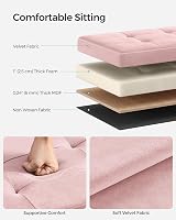 SONGMICS Storage Ottoman Foldable Foot Rest 38x38 cm Jelly Pink LSF227R51 view 4
