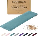 Qomfor Microwavable Wheat Bag Blue Green Lavender Scent 48x15 cm 800g