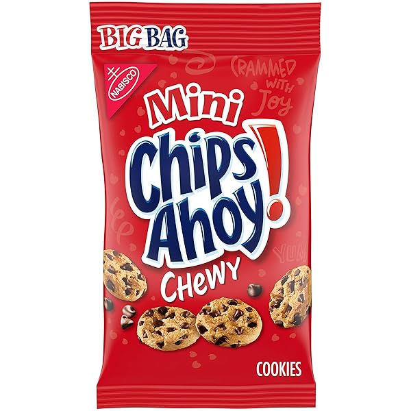 MINI CHIPS AHOY! CHEWY CHOCOLATE CHIP COOKIES, 1 BIG BAG (3 OZ.)