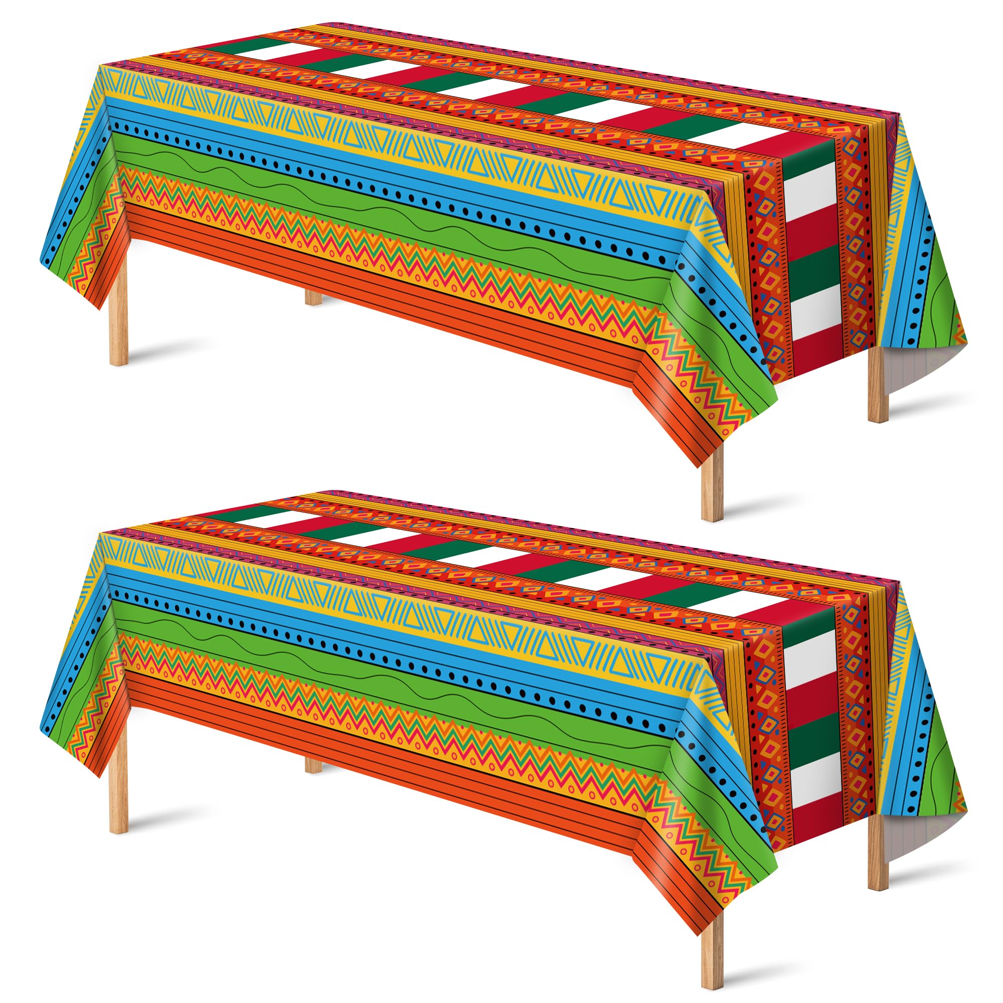 OHOME Cinco De Mayo Decorations - Fiesta Party Decorations - Fiesta Plastic Tablecloth for Taco - Mexican Theme Birthday Accessories Favors Decor,52