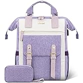 LOVEVOOK Laptop Backpack for Women Work Teacher Bag Travel Backpack, Stylish College Backpack Purse, Business Computer Laptop Bag Nurse Bags, Casual Daypack, 15.6 Inch