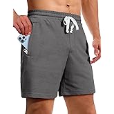 Pioneer Camp Sweat Shorts for Men 5 Inch Inseam Shorts Athletic Gym Workout Casual Cotton Shorts for Running Pajama Lounge