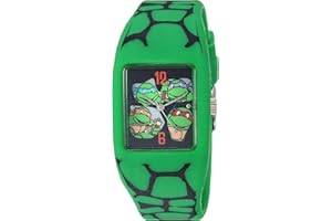 Nickelodeon Quartz Plastic and Rubber Watch, Color:Green (Model: TMN5002)