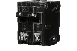 SIEMENS -HI Q220 20-Amp Double Pole Type QP Circuit Breaker Black (1-Pack)