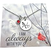 Pammytail Cardinal Pendant Necklace 18 in Memorial Remembrance I am Always With You Bereavement