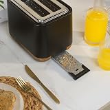 Salter Toronto 3-Piece Kitchen Set Kettle 1.7L 3kW Toaster 2-Slice Matte Black view 4