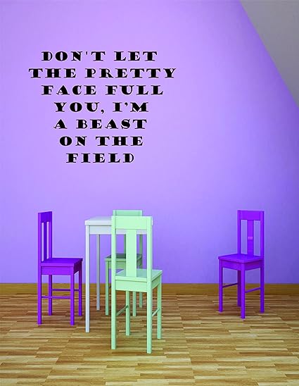 Amazon Com Softball Wall Art Decal Decals Sticker Stickers