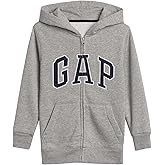 GAP boys Logo Hoodie Hooded Full Zip Sweatshirt