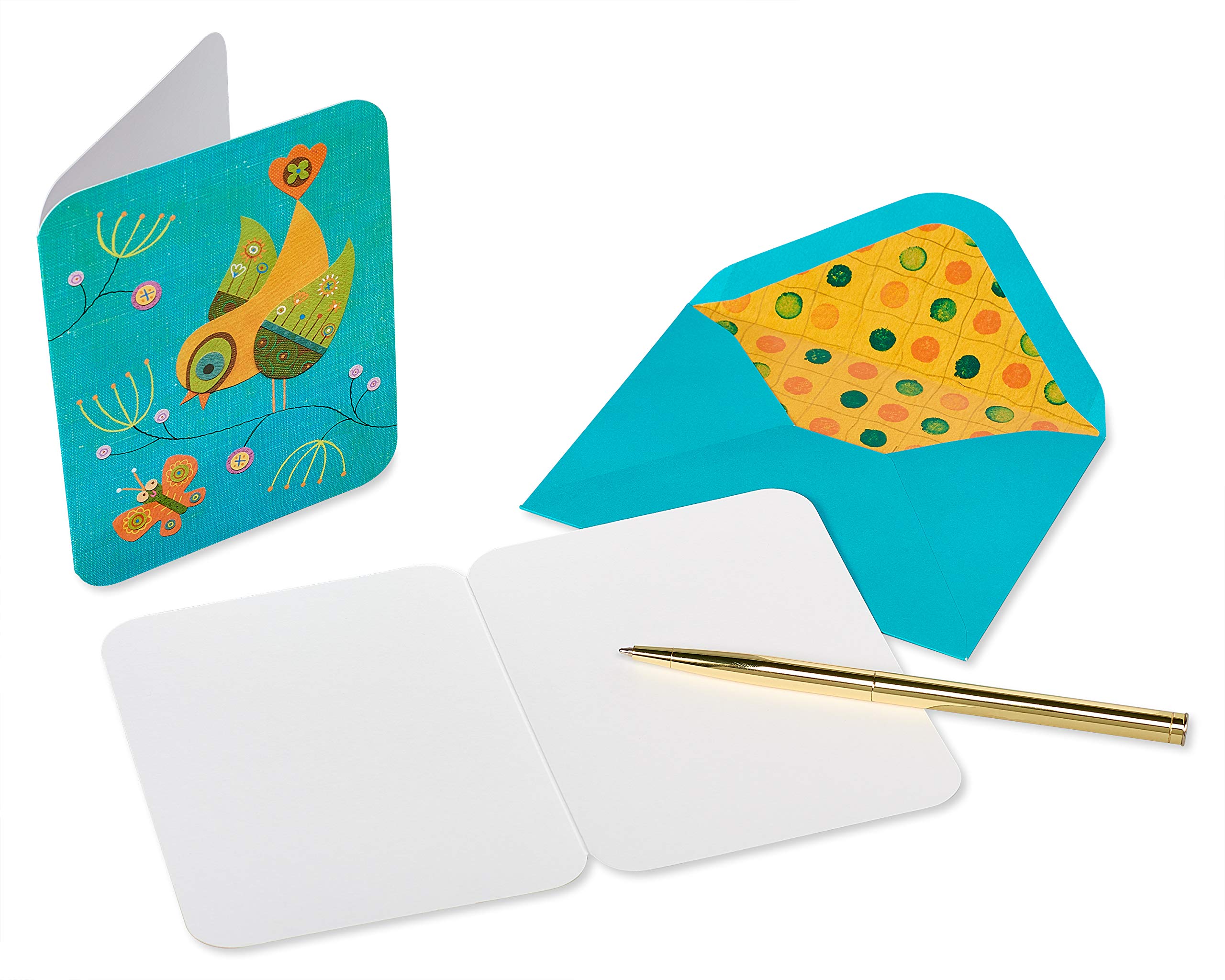 Papyrus Blank Cards with Envelopes, Owls and Birds (20-Count)