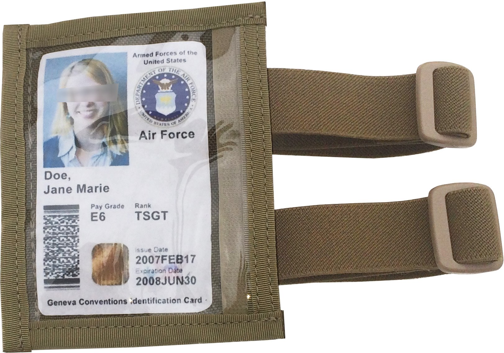 Fire Force Military Armband ID Holder Badge Holder with 2 Straps Made