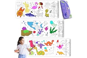 Raissily Lot de 3 rouleaux de papier adhésif pour enfants - 299,7 x 30 cm - Pour graffiti - Bricolage - Peinture murale - Cad