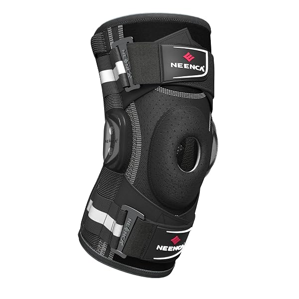 NEENCA PROFESSIONAL KNEE BRACE FOR KNEE PAIN, HINGED KNEE SUPPORT WITH PATENTED X-STRAP FIXING SYSTEM, MEDICAL FOR PAIN RELIEF, ARTHRITIS, MENISCUS TEAR, ACL, PCL, MCL, RUNNER, SPORT