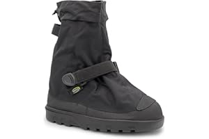 NEOS 10" Voyager Nylon All-Season Overboots, Black, Wind Resistant and Waterproof Boot Covers, Lightweight, Comfortable Fit, 