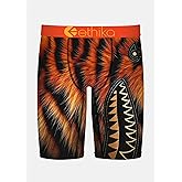 Ethika Men’s Boxer Brief, Knee Length, 4-Way Stretch Performance Underwear with Graphic Prints - BMR Furb'E'