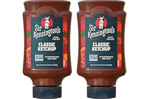 Sir Kensington's Classic Ketchup, Ketchup From Whole Tomatoes, No High Fructose Corn Syrup, Gluten Free, Certified Vegan, Non- GMO Project Verified, Shelf-Stable, 20 oz Pack of 2