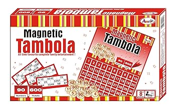 Annie Plastic Magnetic Tambola with 90 Numbers and 600 Tickets