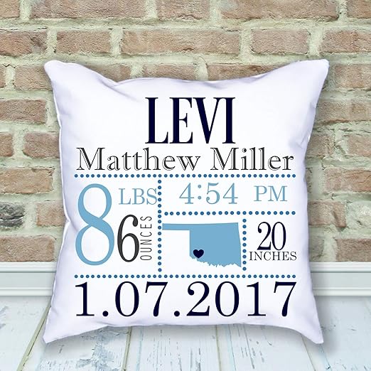 personalized baby pillow keepsake