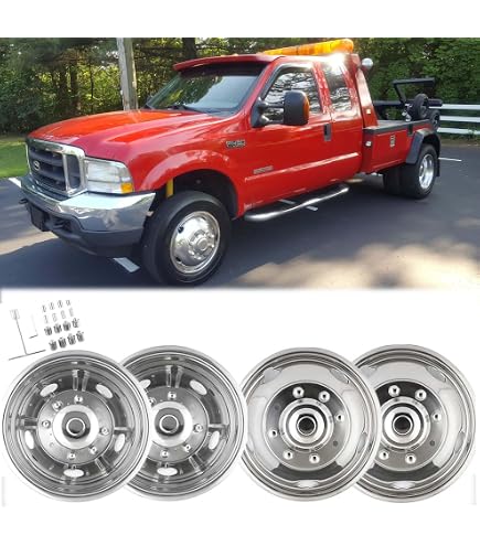 19.5 in. 8 Lug & 5 Hand Hole Wheel Simulators for 99-02 Ford F450-F550