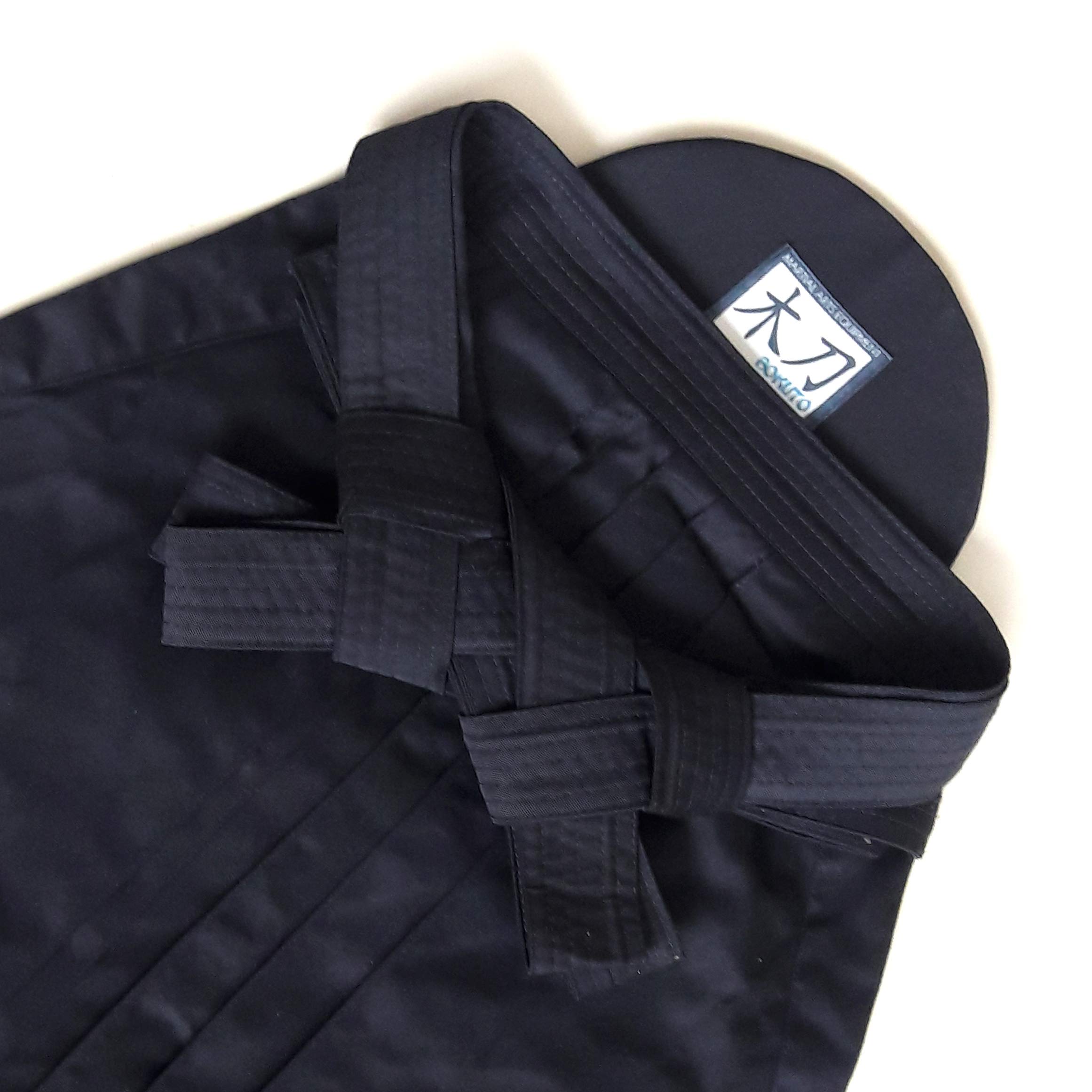 Bokuto Hakama Deluxe Hinode Navy Blue for Aikido Kendo Iaido