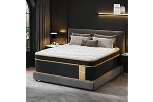 LETMOON Firm Queen Mattress [New Version], 14 Inch Gel Memory Foam Hybrid Mattress Queen Size Bed in a Box, Pressure & Pain Relief, CertiPUR-US, Individual Pocket Spring, Edge Support