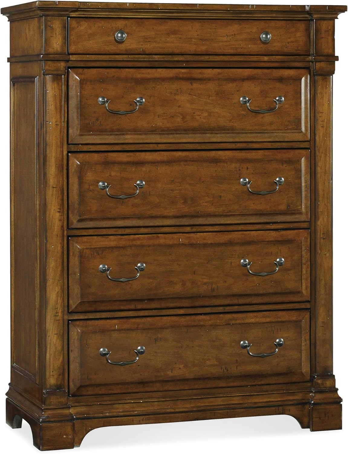 Hooker Furniture Tynecastle 5 Drawer Chest in Medium Wood