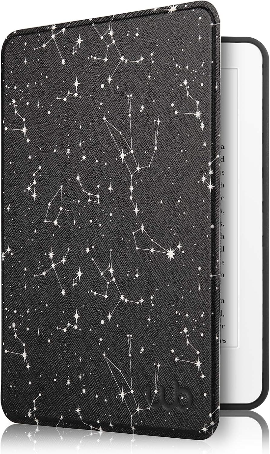 Capa Kindle Paperwhite à Prova D'água WB - Ultra Leve Auto Hibernação Sensor Magnético Silicone Flexível Constelação