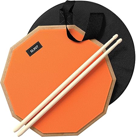 Slint Silent Drum Practice Pad & Drum Sticks Bundle