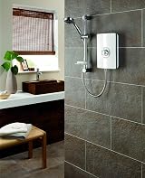 Triton Collection 2 Electric Shower 9.5kW White Gloss Aspirante I with Hose view 2