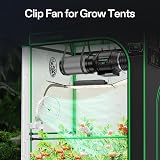 VIVOSUN AeroWave E6 Grow Tent Fan 6” EC Motor Auto Oscillating Clip 2-Pack view 2