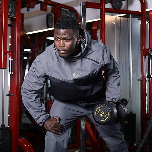 Negash Sauna Suit for Men Lightweight Waterproof Full Body Sweat