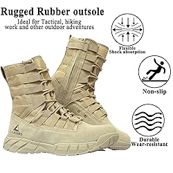 LAHORS Lightweight Military Tactical Combat Boots