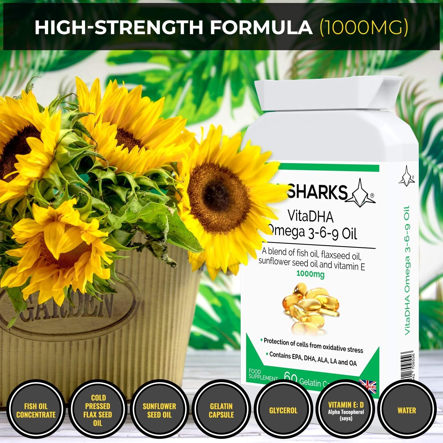 Omega 3-6-9 Oil with Essential Potent EPA, DHA & Vitamin E to Enhance Growth & Development of Eyes & Brain Whilst Boosting Immunity - Image 5