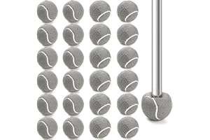 Hiceeden 24 Pcs Precut Tennis Balls for Walkers, Heavy Duty Walker Glide Ball, Long Lasting Walker Tennis Balls for Chair, De