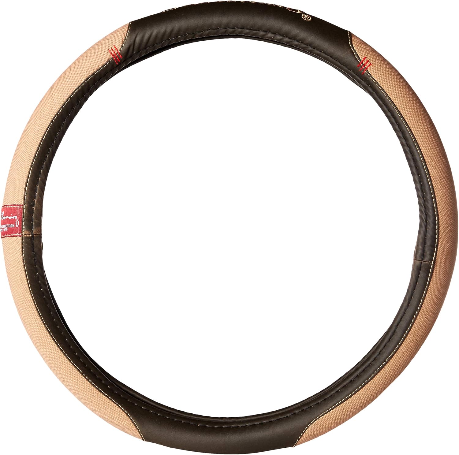 Browning Steering Wheel Cover Microfiber Brown/Khaki