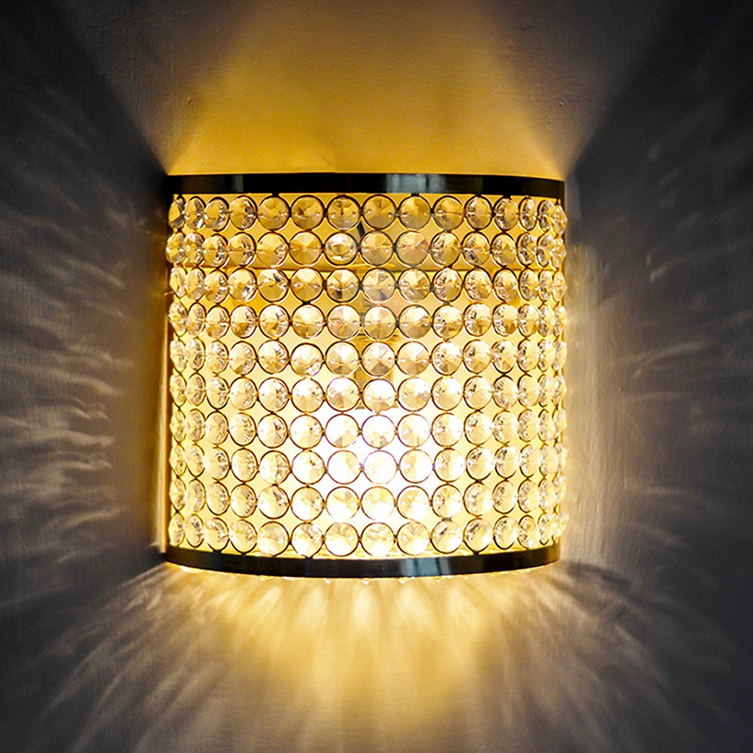 GIG Handicrafts Wall Sconce Lamp, Gold, Rectangular Amazon.in Home