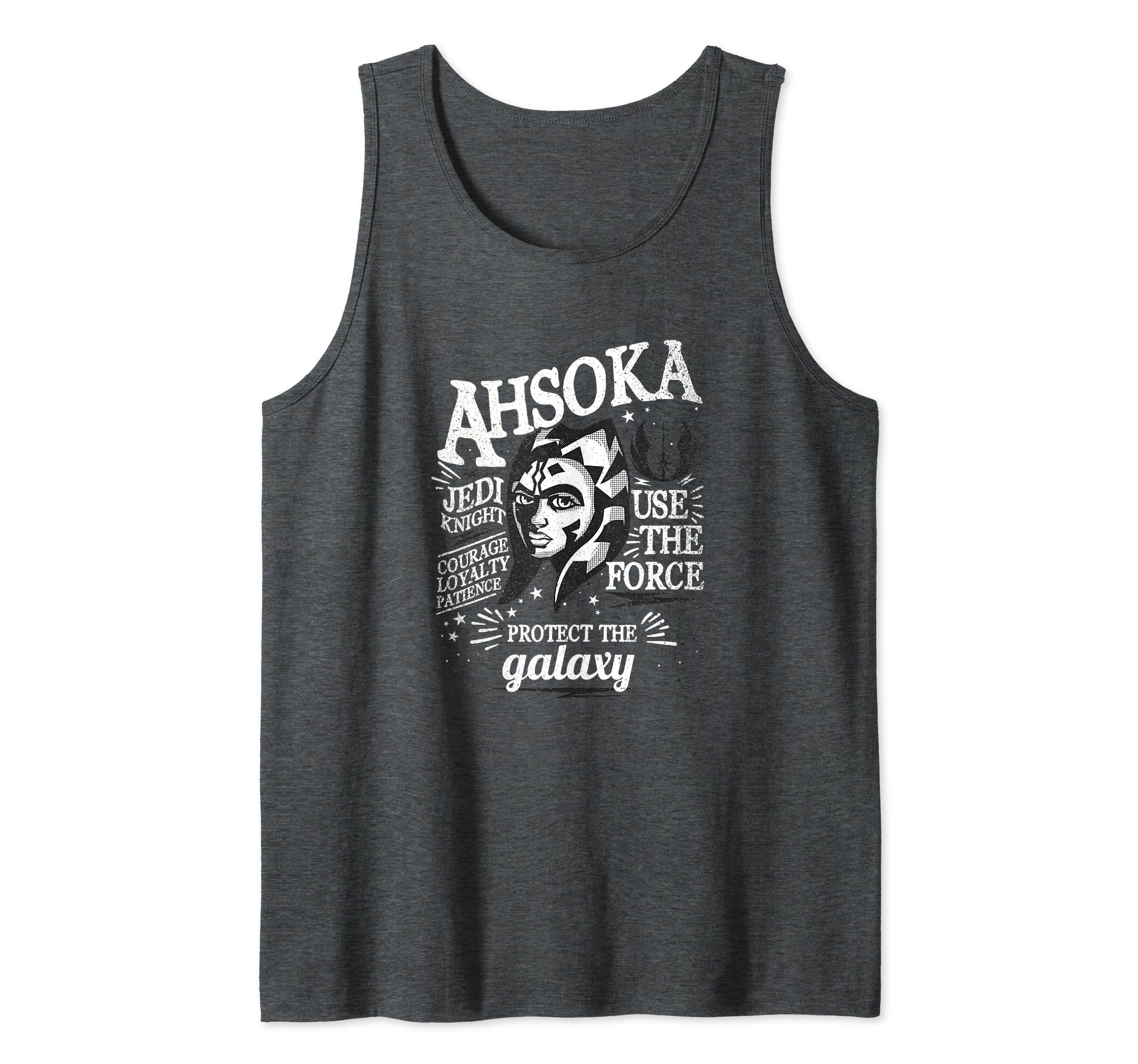 Star Wars Ahsoka Head Shot Quote Collage Tank Top