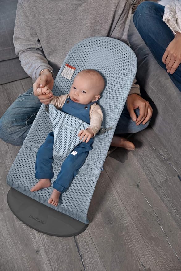blue baby bouncer