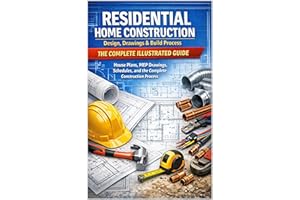 Residential Home Construction: Design, Drawings & Build Process - The Complete Illustrated Guide: House Plans, MEP Drawings, 