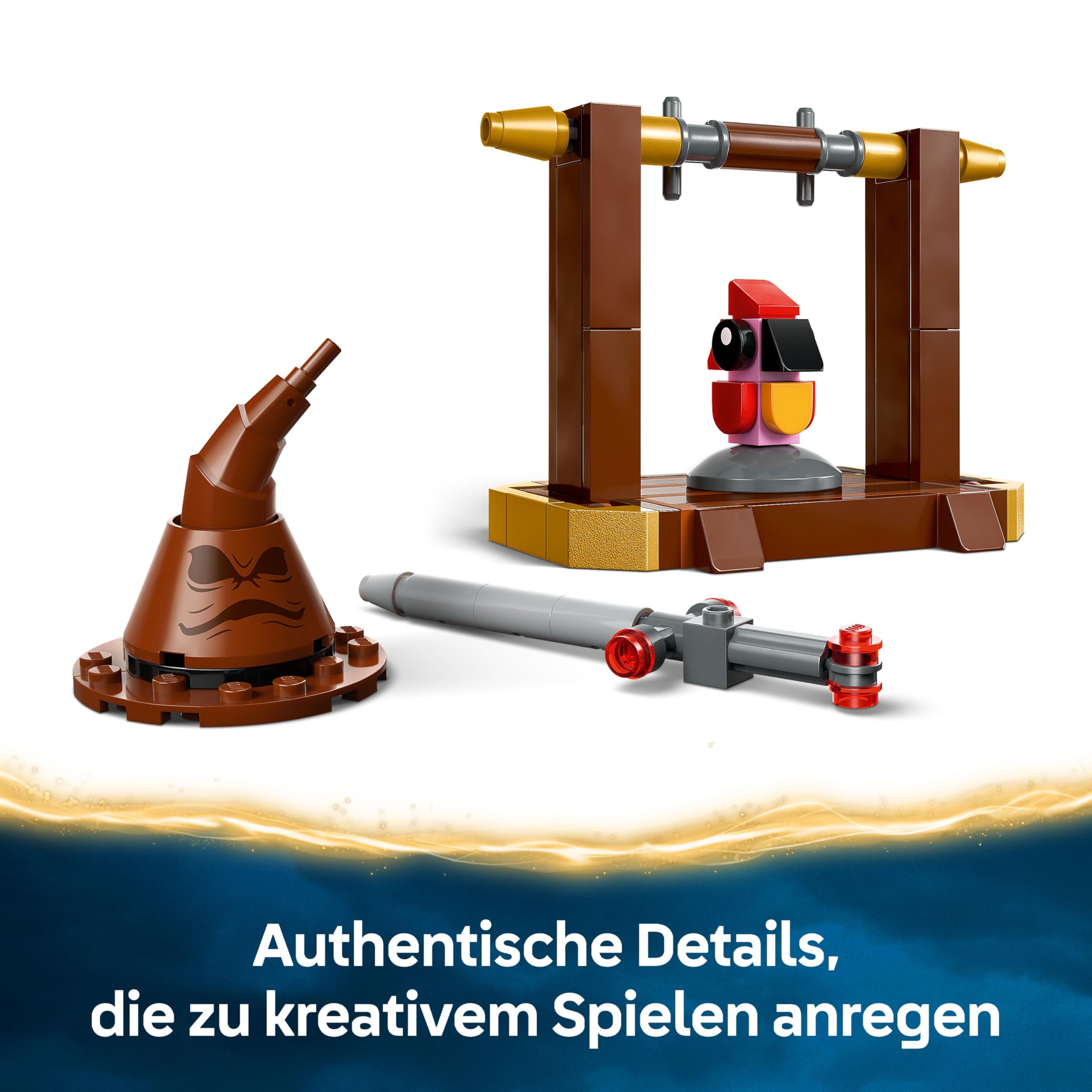 LEGO Harry Potter Fawkes: Dumbledores Phönix-Spielzeug mit Sprechenden Hut, Gryffindor Schwert & Baby Fawkes – Geburtstagsgeschenk für Mädchen und Jungen ab 8 Jahren – 76448 4